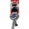 KONG WUBBA NO STUFF ZEBRA (LG, WHITE)