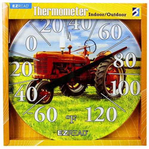 EZREAD DIAL THERMOMETER RED TRACTOR