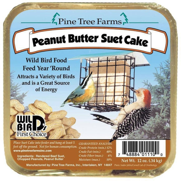 Pine Tree Farms Peanut Butter Suet Cake