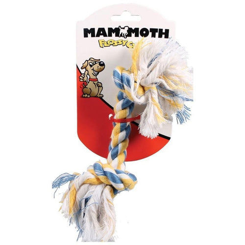 MAMMOTH FLOSSY CHEWS COLOR ROPE BONE (9 IN, MULTI)