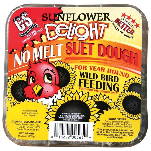 C&S Sunflower Delight No Melt Suet Dough