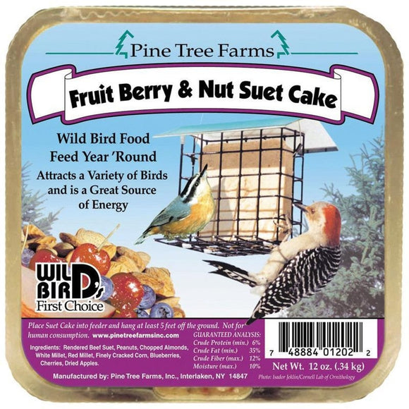 Pine Tree Farms Fruit & Nut Suet Cake
