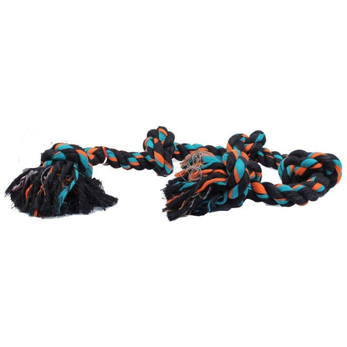MAMMOTH FLOSSY CHEWS COLOR 3 KNOT ROPE TUG (36 IN, MULTI)