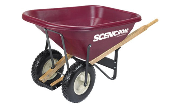 Scenic Road Dual-Wheel Wheelbarrow Flat Free