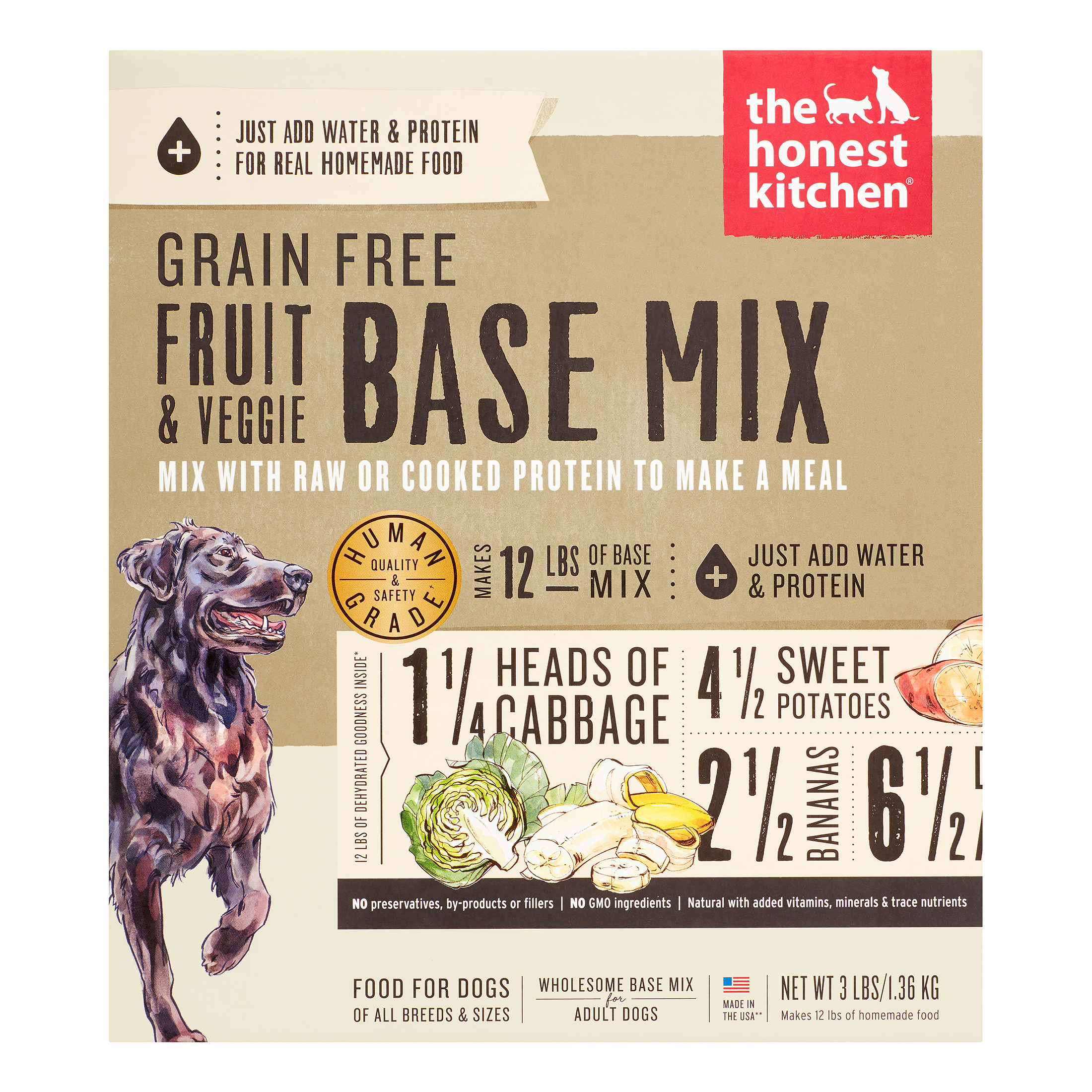 HK DOG GF VEG/FRUIT BASE BOX 3#