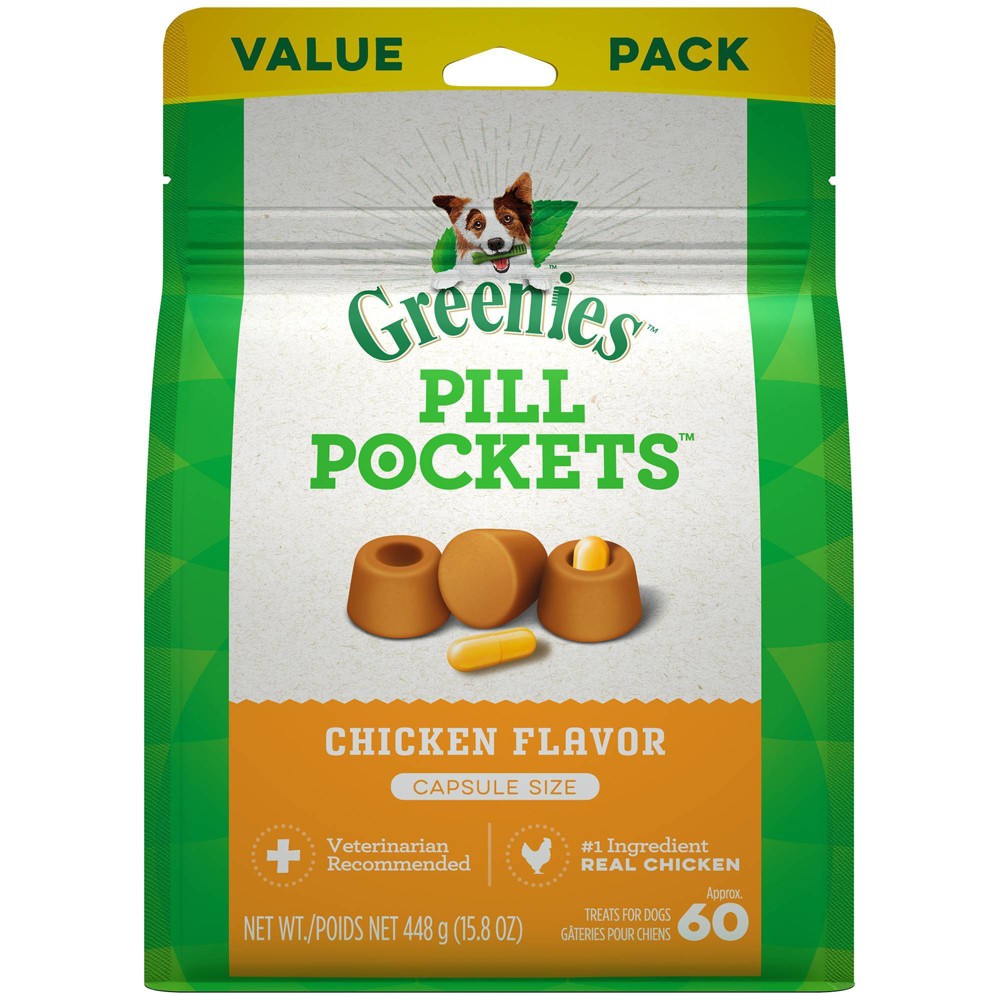 GREENIES DOG PILL POCKET CAP CKN