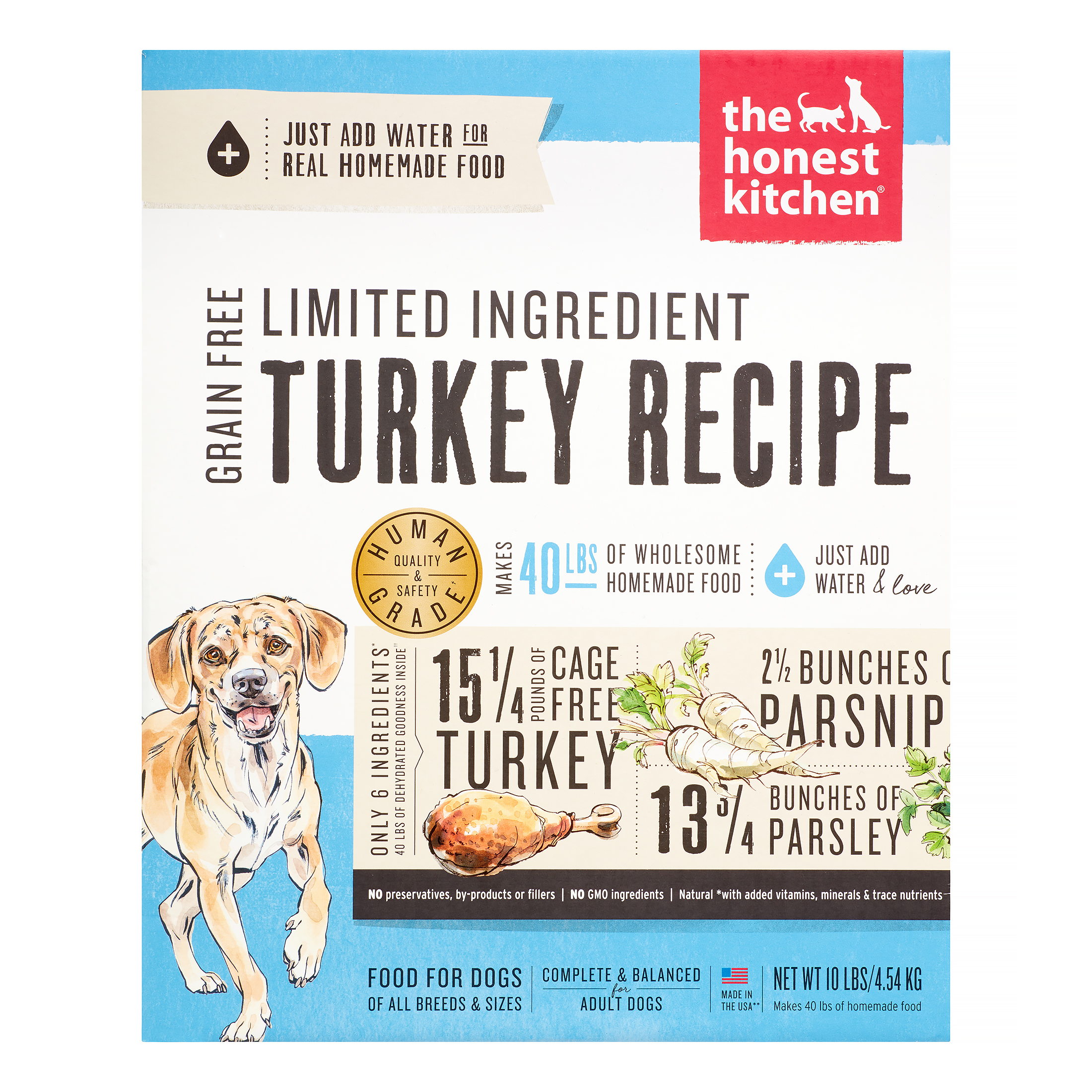 HK DOG GF LID TURKEY BOX 10#