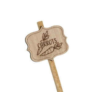 WOODEN STAKE GARDEN MARKERS ASST