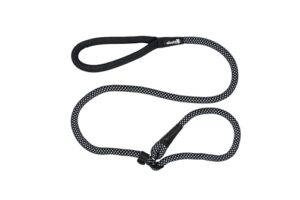 AL ROPE SLIP LEASH MD BLACK