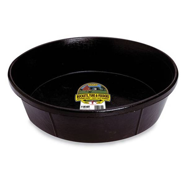 FEED PAN 8 QT RUBBER DURAFLX