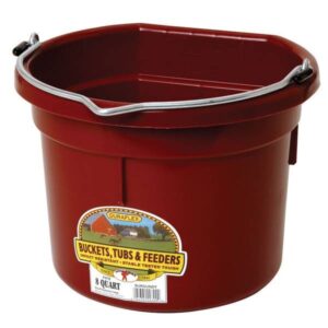 BUCKET FLATBACK 8QT MAROON LG