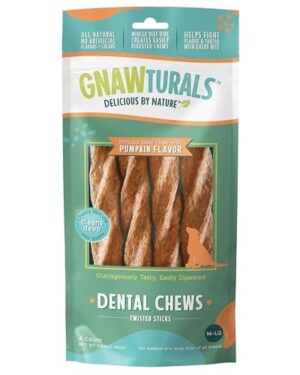 GNAWTURALS STICK LG 4PK PUMPKIN