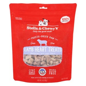 S&C DOG LAMB HEART TREAT 3OZ