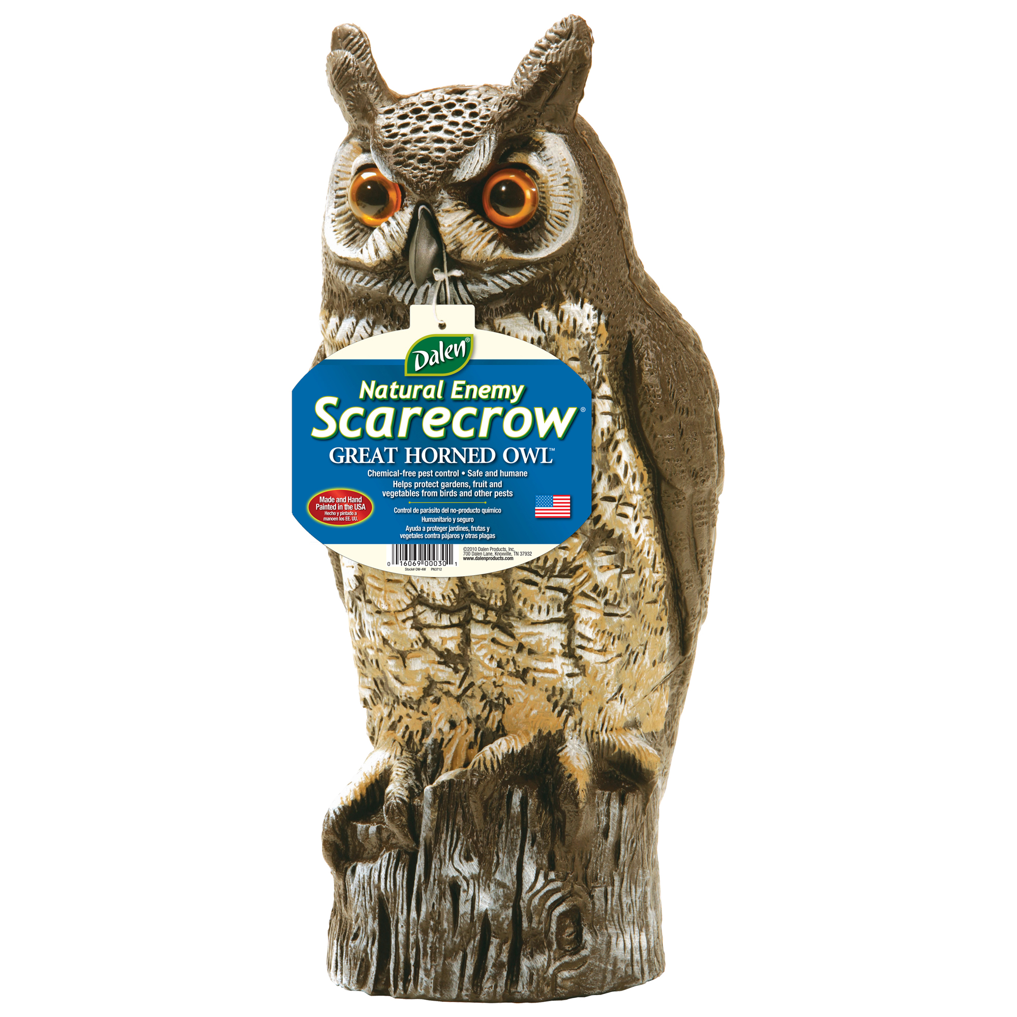 GREAT HORNED OWL SCARECROW