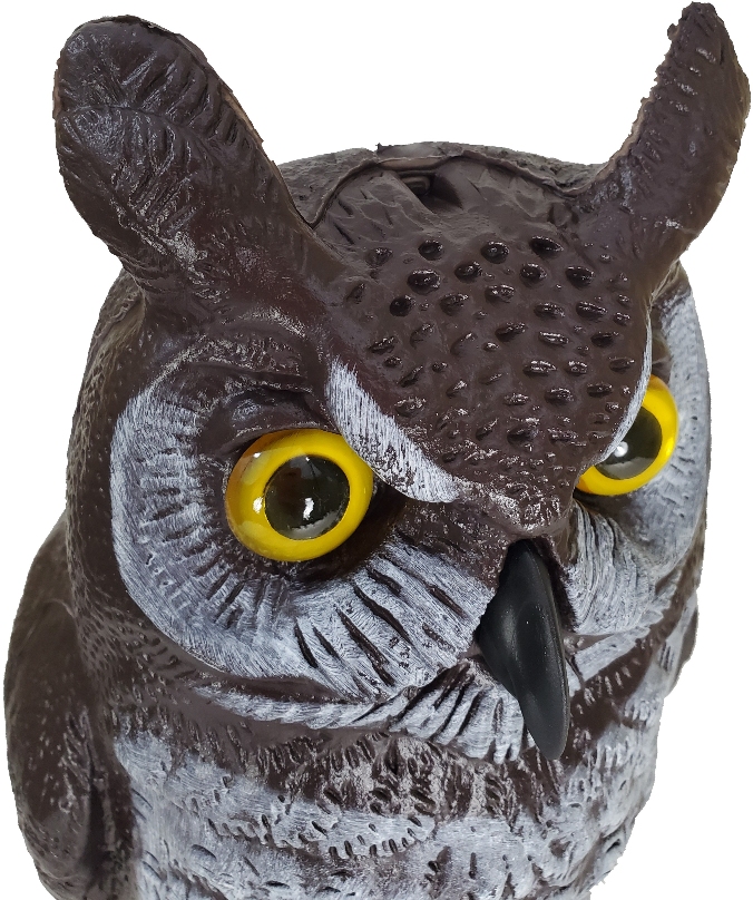 GREAT HORNED OWL SCARECROW - Image 3