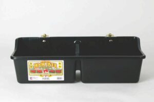 FEEDER W/ DIVIDER 16QT BLACK