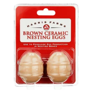 HARRIS FARMS CERAMIC BROWN EGGS