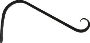 B-19 CURV HNGR 12IN UPTRN HK