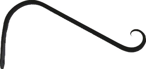 B-19 CURV HNGR 12IN UPTRN HK