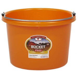 BUCKET ROUND 8QT ORANGE LG