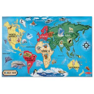 M&D WORLD MAP FLOOR PUZZLE