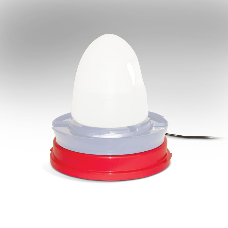 HEATED BASE POULTRY RED PLASTIC