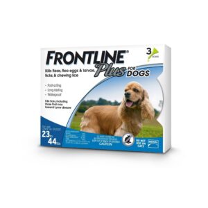 FRONTLINE PLUS DOG 23-44LB 3PK