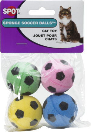 SPONGE SOCCER BALLS 4PK