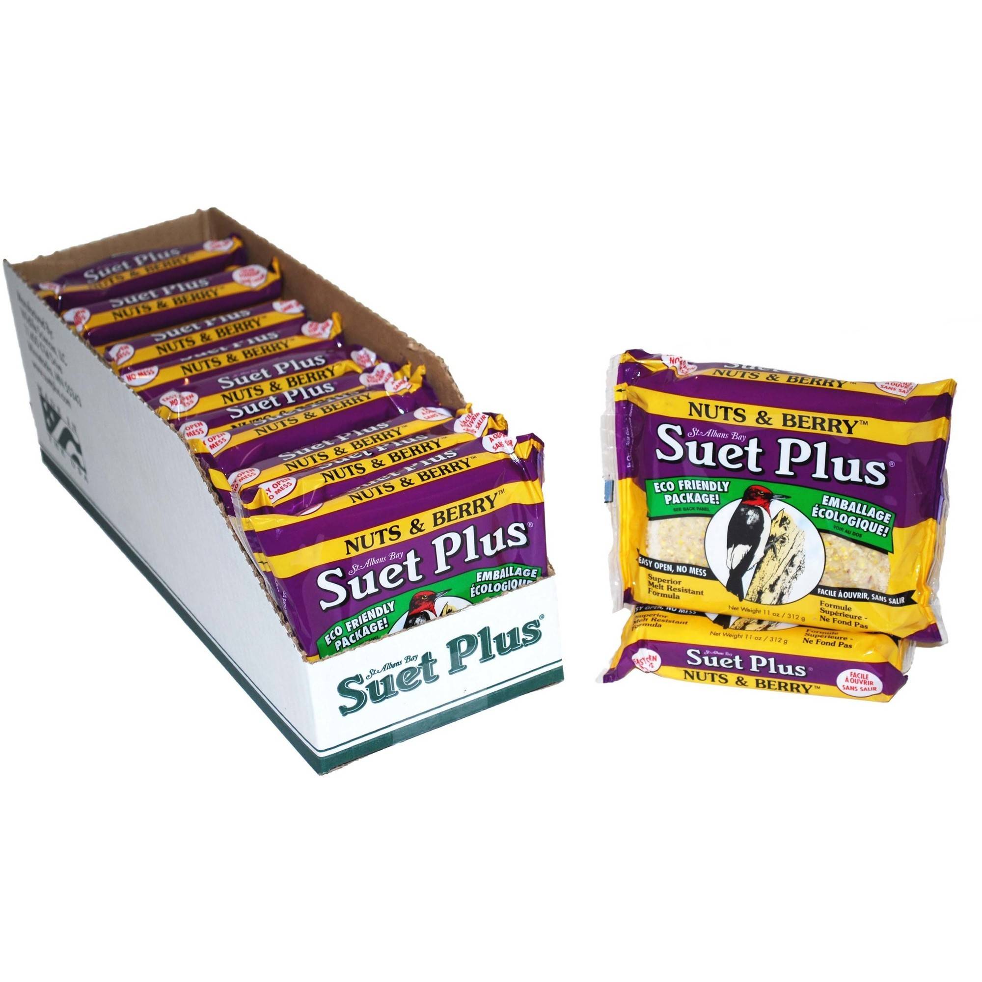 SUET PLUS NUTS & BERRY 11 OZ