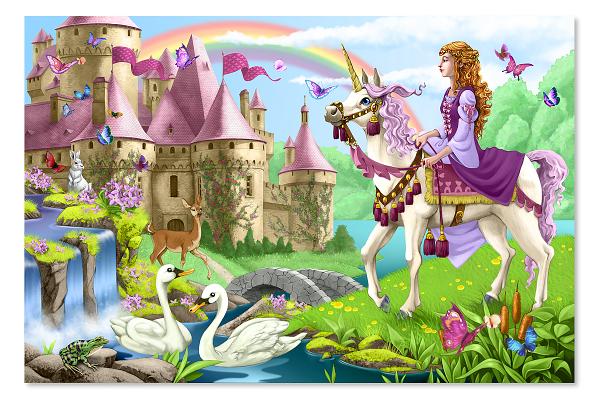 MD FAIRYTALE CASTLE FLOOR PUZZLE