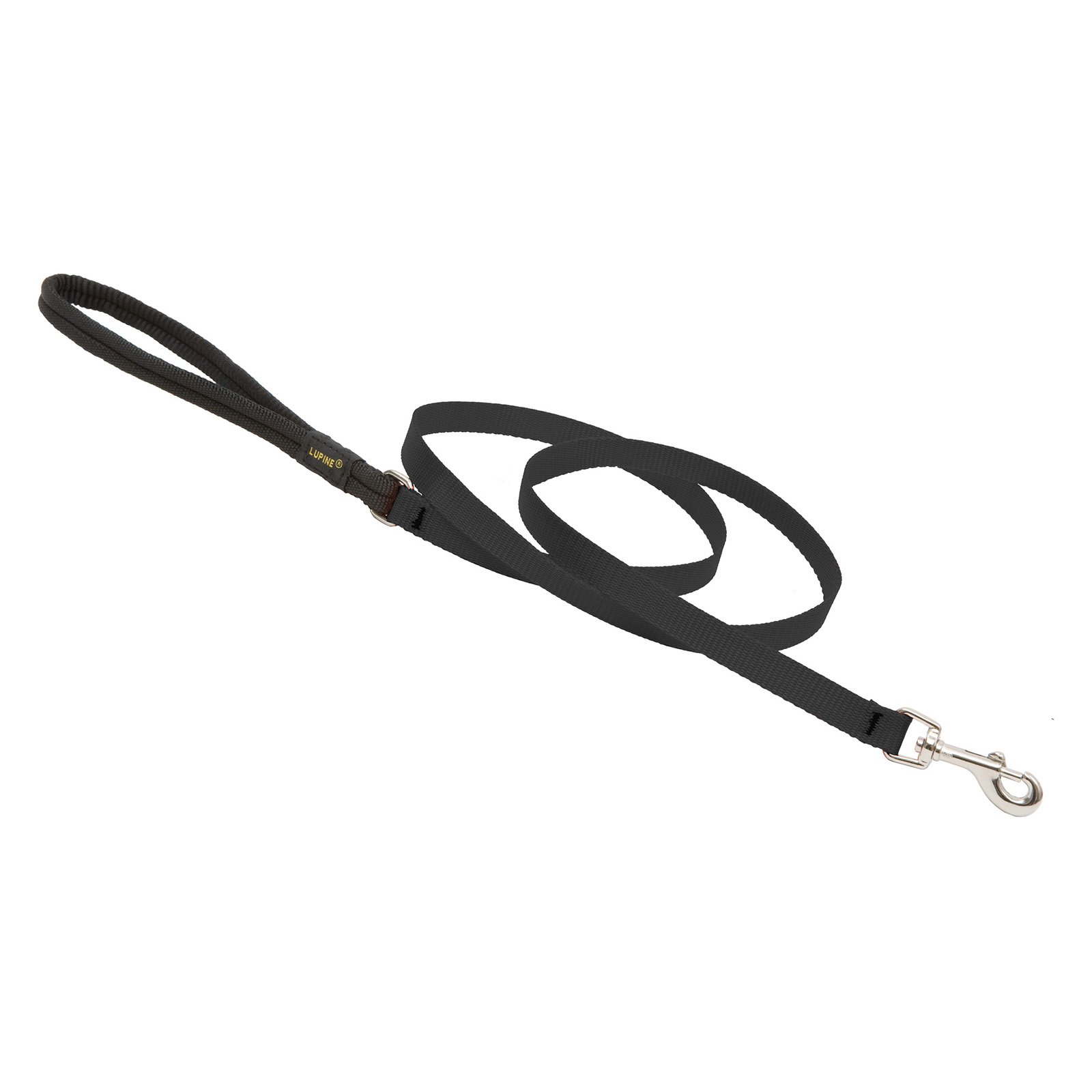 1in Black 6ft Leash