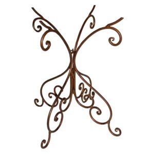 METAL BIRD BATH STAND ASST COLOR