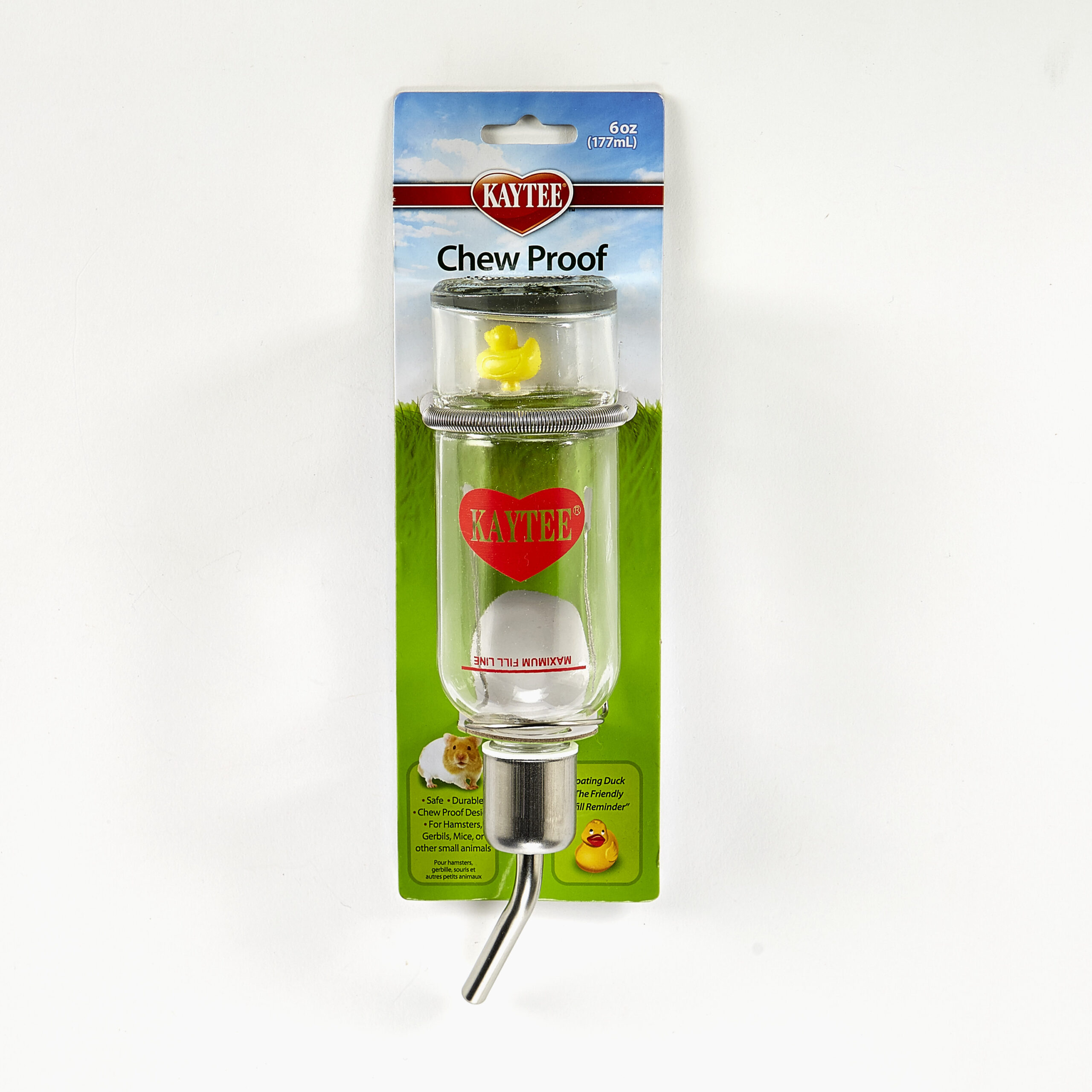 CHEW-PROOF BOTTLE 6OZ CLR 72