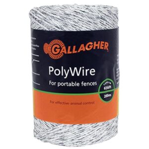 POLYWIRE 656 FT 1/16" WHT GALLAG