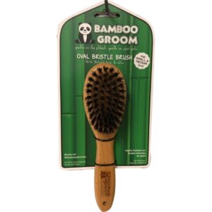 BAMBOO GROOM OVL BRISTLE SM