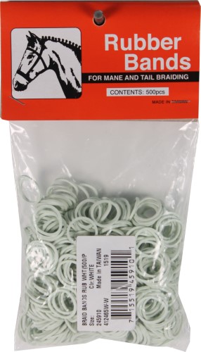 BRAID BANDS   WHITE    500BG