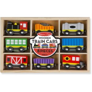 M&D WOODEN TRAIN CARS