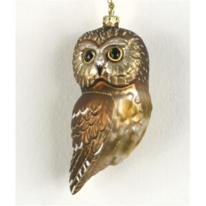ORNAMENT BIRD NORTH SAW WHET OWL