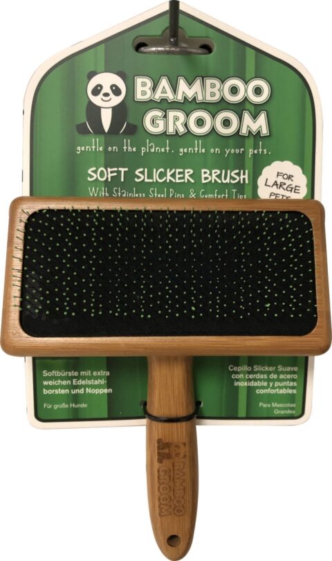 BAMBOO GROOM SFT SLICKER LG