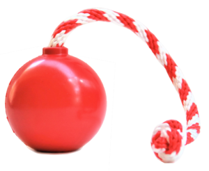 CHERRY BOMB DOG TOY RED LG