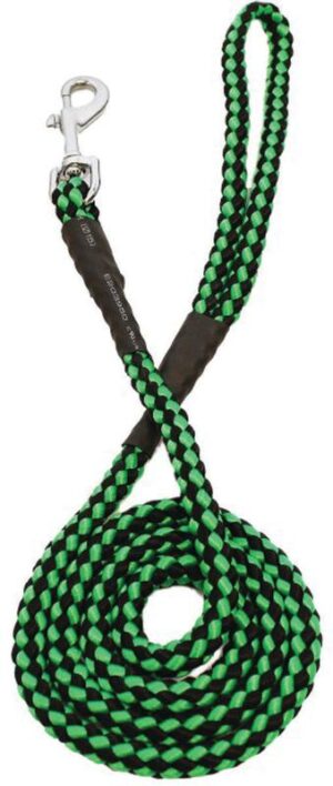 BRAIDED PET LEAD 6MMX48IN GREEN