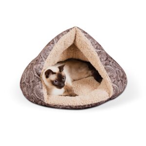 PET BED HUT SELF WARM 18X19