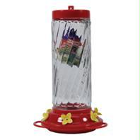HUMMINGBIRD FEEDER GLS SWIRL