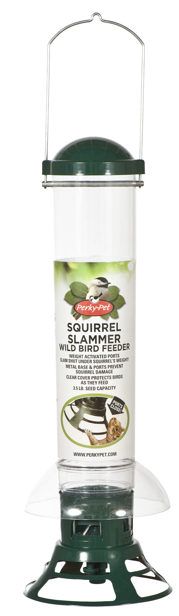 SQUIRREL SLAMMER TUBE FEEDER