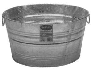 GALVANIZED WASH TUB 8GAL