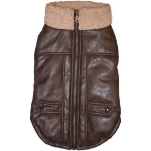 DOG BOMBER JACKET BROWN MED