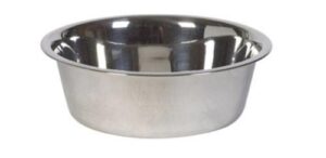 STAINLESS DOG DISH 96OZ PROSELEC