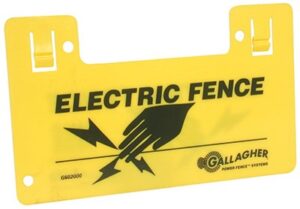 WARNING SIGNS ELEC FENCE