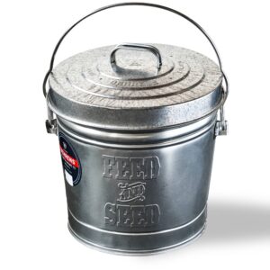 EMBOSSED GALV SEED CAN 6GAL