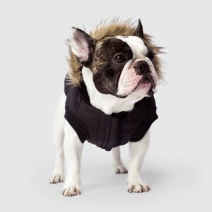 PUFFER VEST SHNY BLK 20